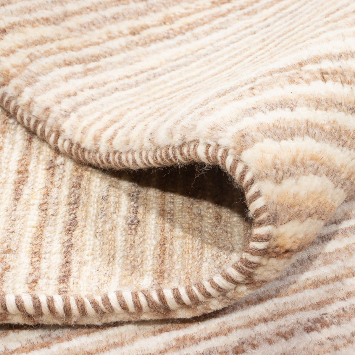 Dywan Gabbeh - perski - 100 x 64 cm - jasnobrązowy