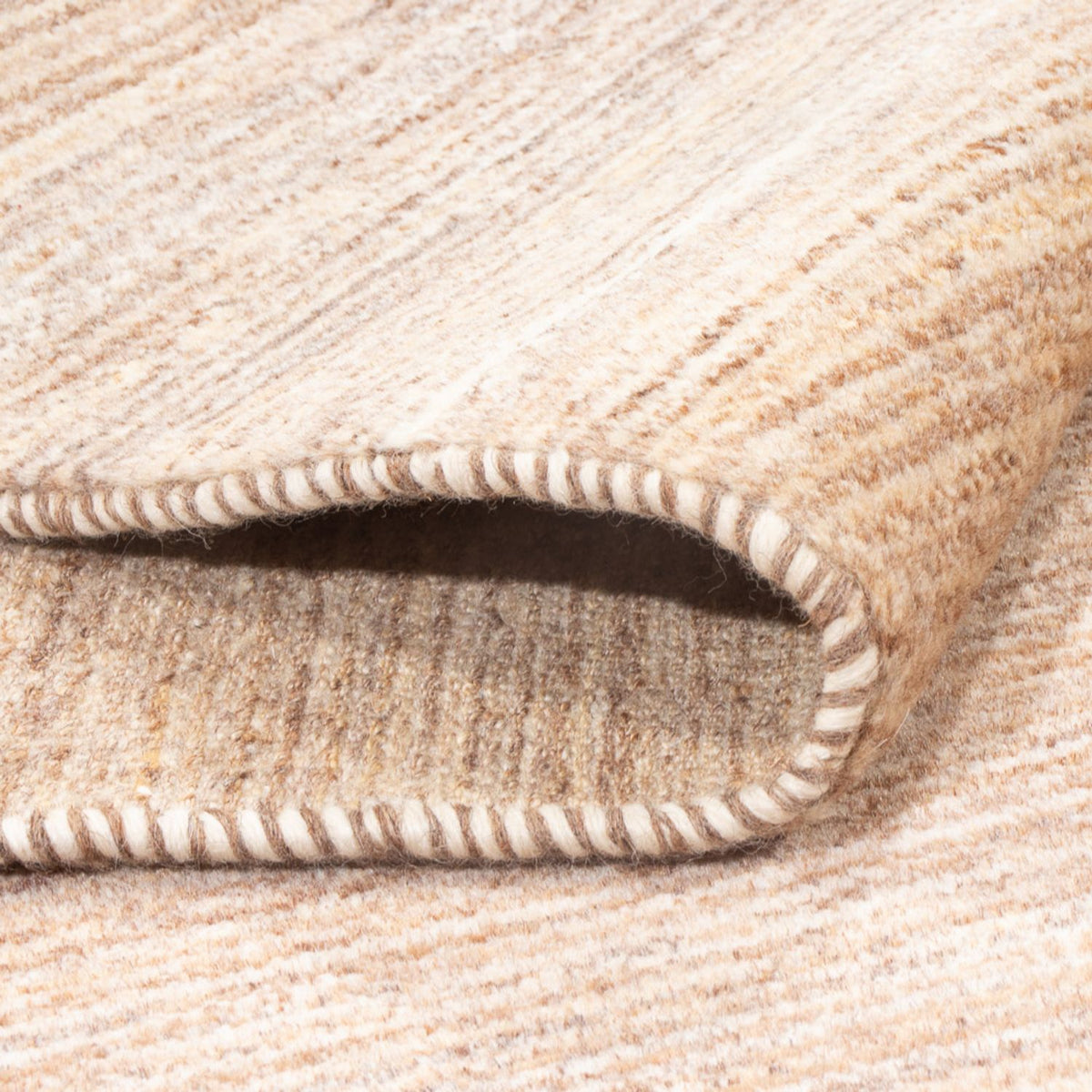 Dywan Gabbeh - perski - 152 x 100 cm - ciemny beż