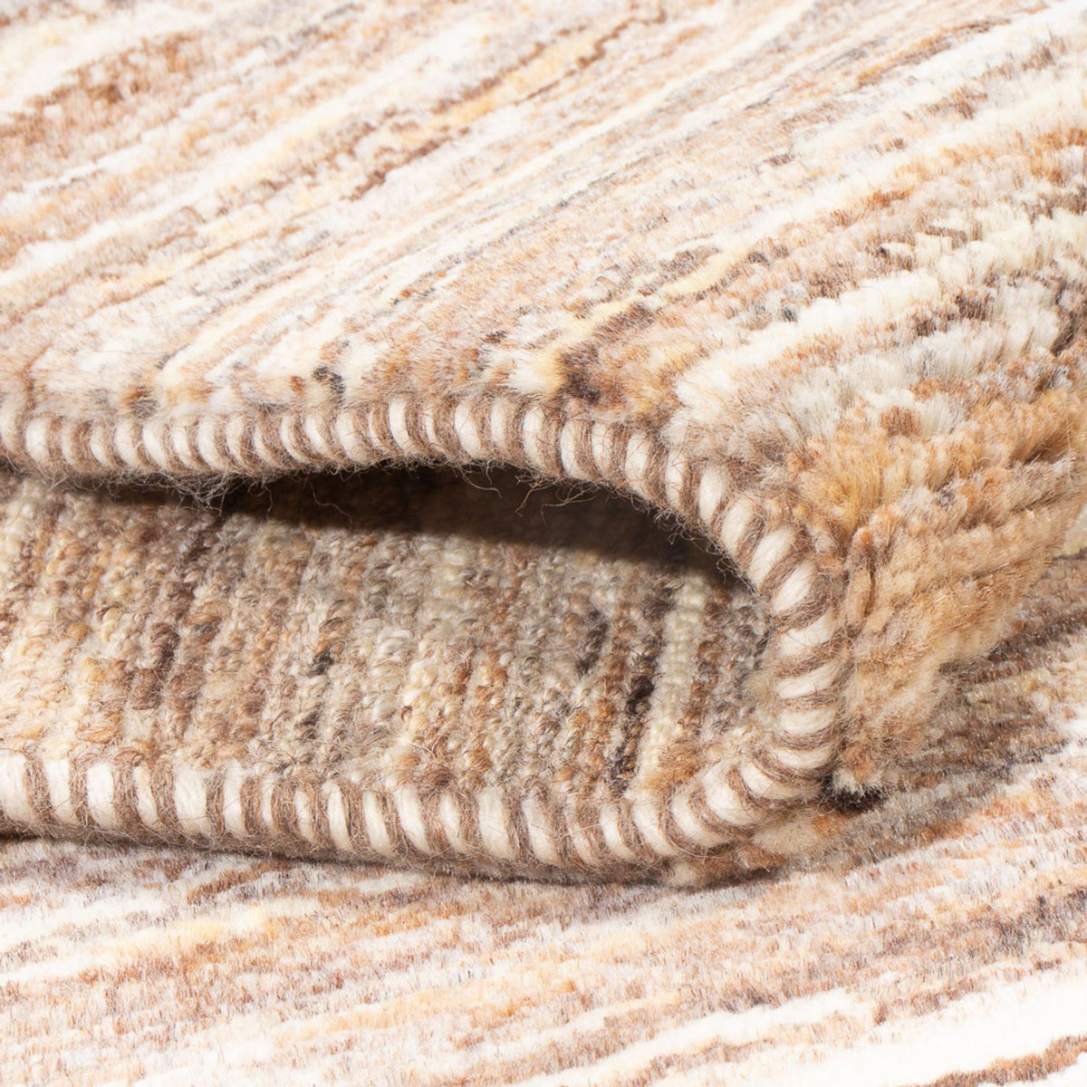 Dywan Gabbeh - perski - 142 x 102 cm - ciemny beż