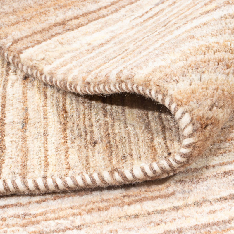 Dywan Gabbeh - perski - 145 x 104 cm - ciemny beż