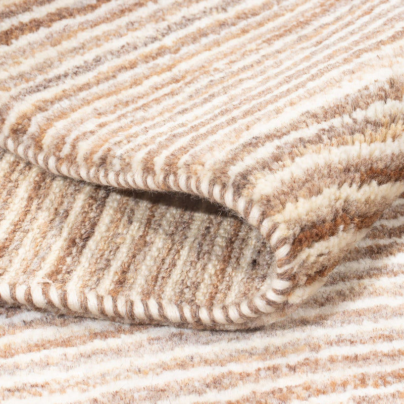 Dywan Gabbeh - perski - 145 x 102 cm - ciemny beż