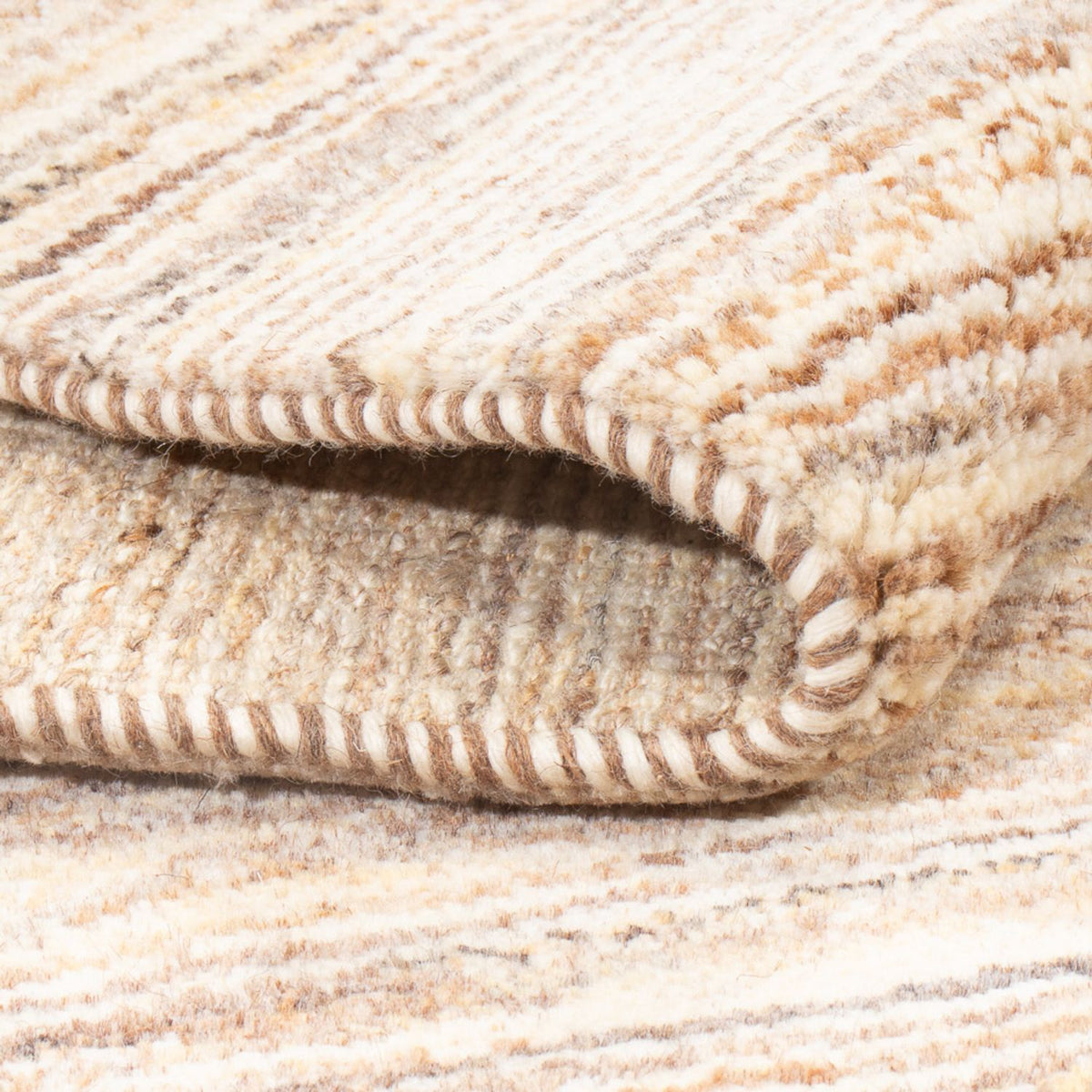 Dywan Gabbeh - perski - 146 x 97 cm - ciemny beż