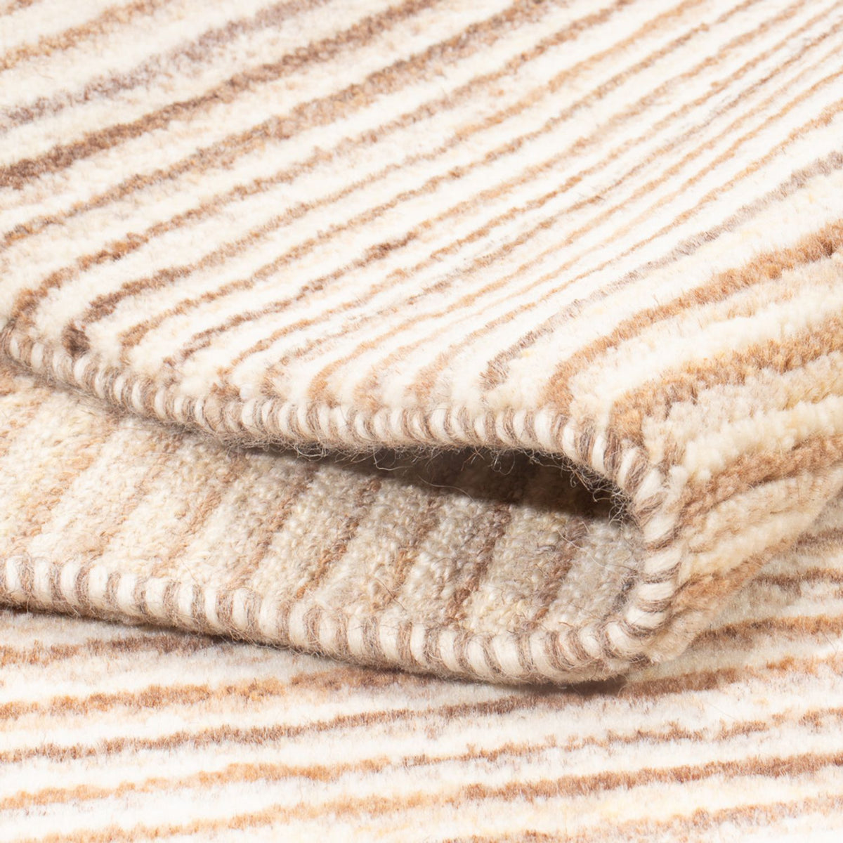 Dywan Gabbeh - perski - 140 x 105 cm - ciemny beż