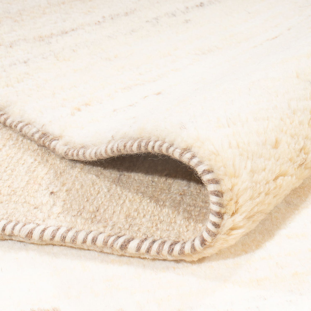 Dywan Gabbeh - perski - 190 x 145 cm - biały