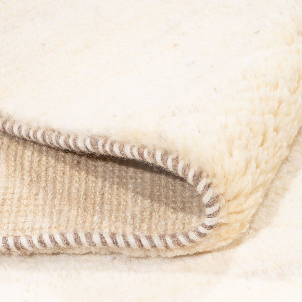 Dywan Gabbeh - perski - 200 x 148 cm - biały