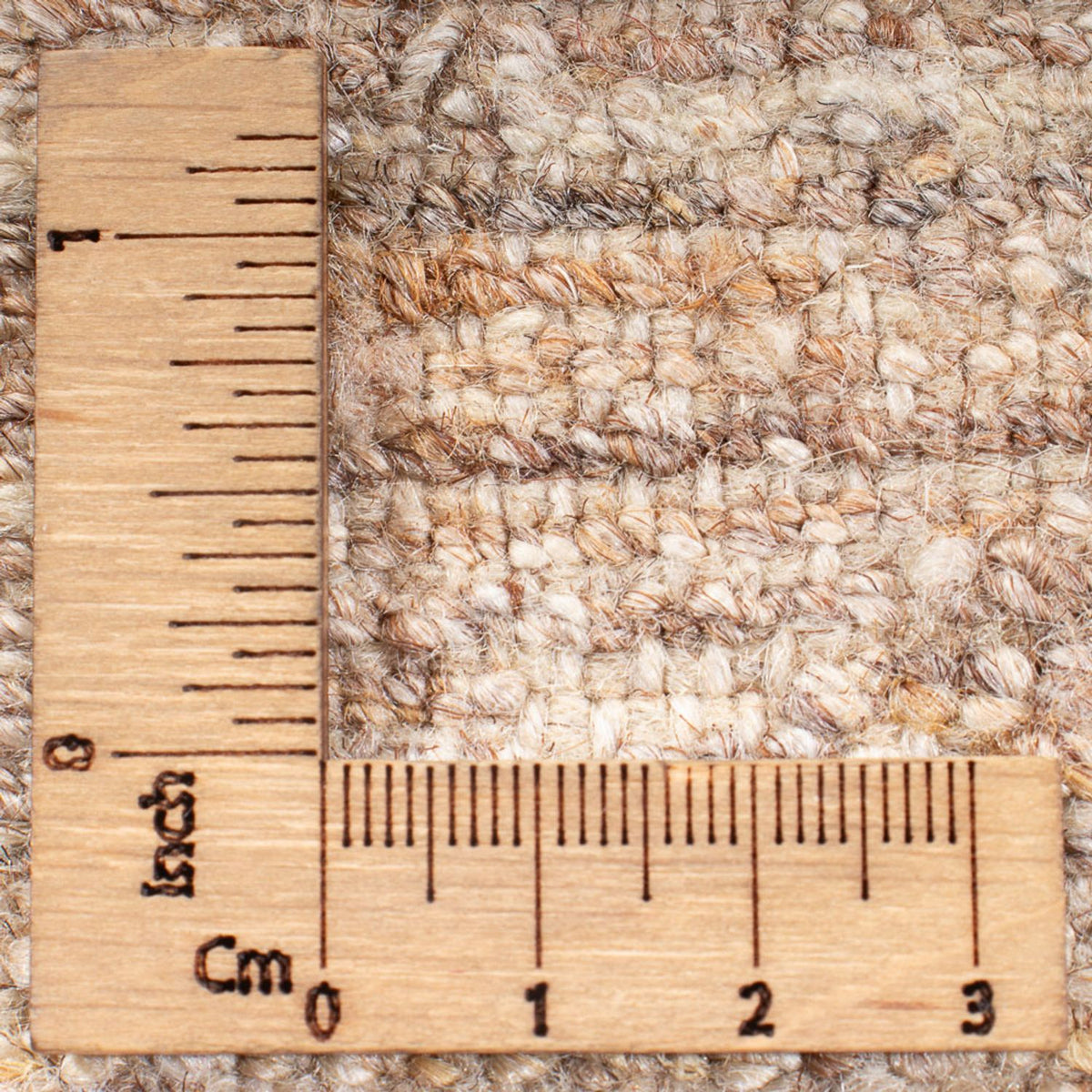 Dywan Gabbeh - perski - 184 x 148 cm - ciemny beż