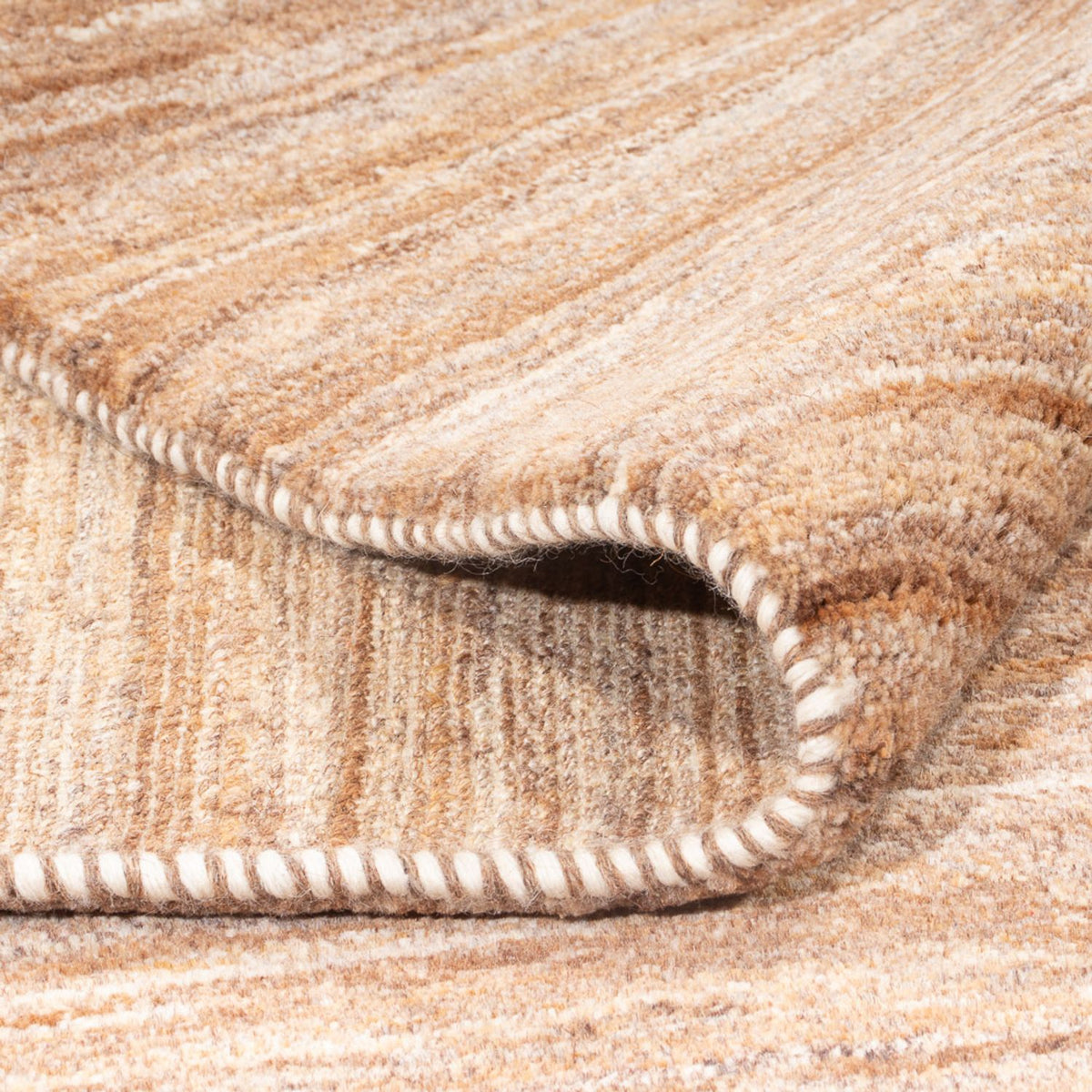 Dywan Gabbeh - perski - 198 x 155 cm - ciemny beż