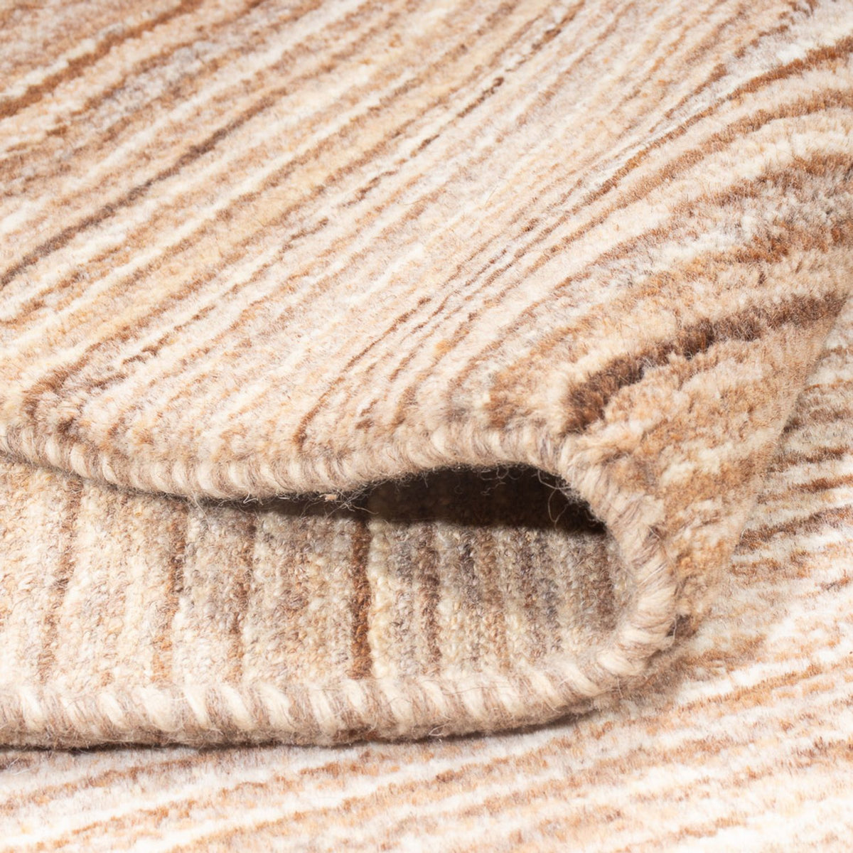 Dywan Gabbeh - perski - 198 x 146 cm - ciemny beż