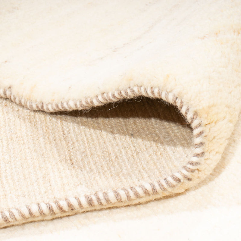 Dywan Gabbeh - perski - 235 x 171 cm - naturalna biel