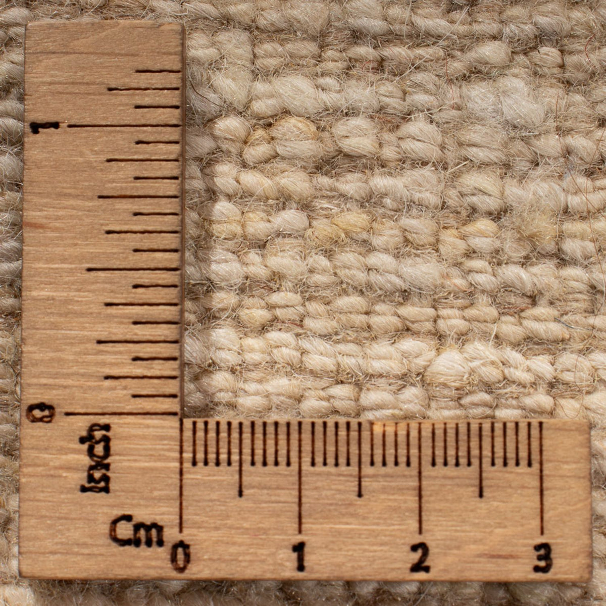 Dywan Gabbeh - perski - 242 x 182 cm - naturalna biel