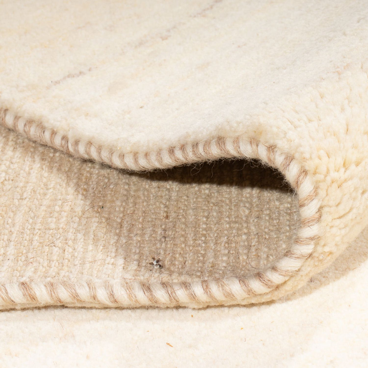 Dywan Gabbeh - perski - 230 x 170 cm - naturalna biel