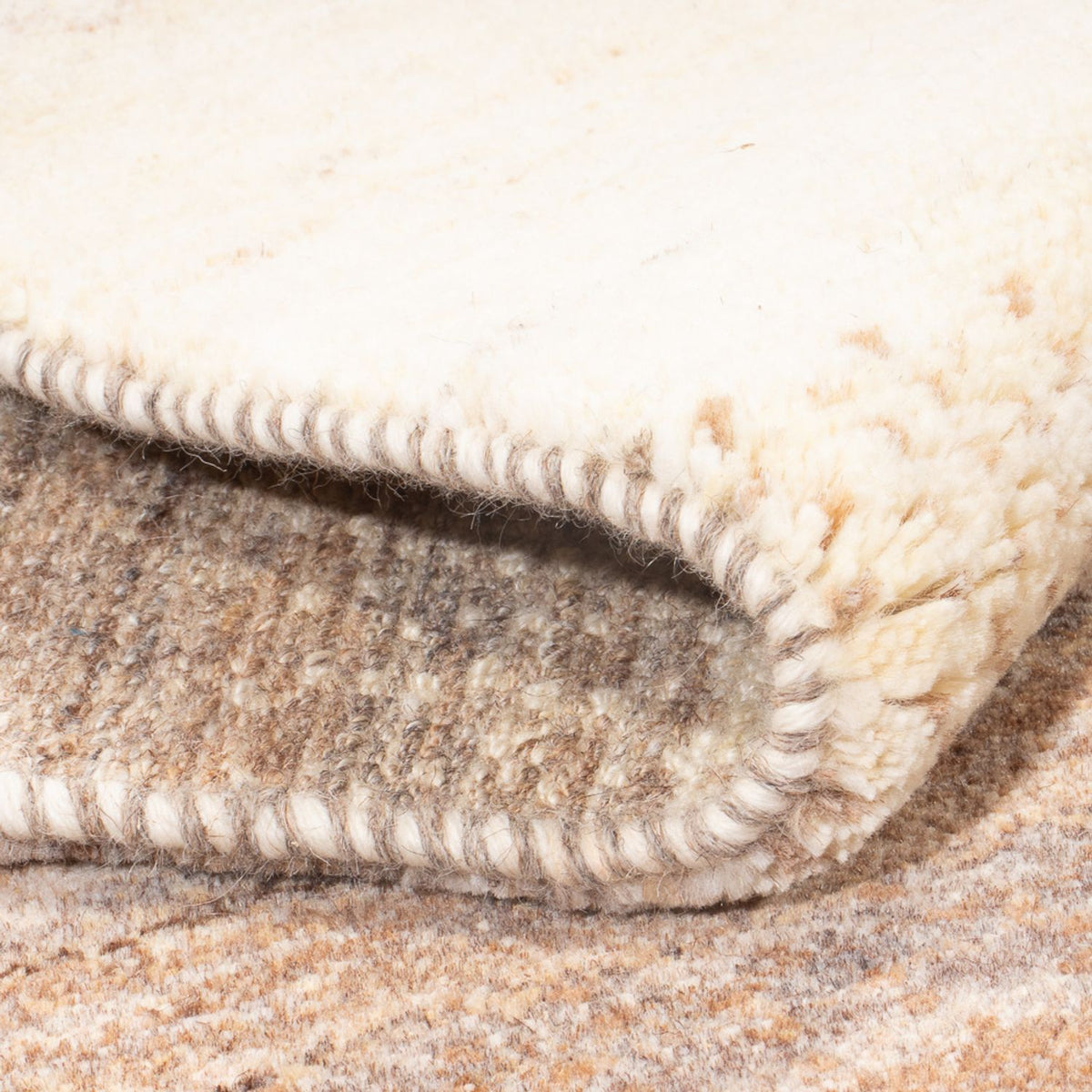 Biegacz Dywan Gabbeh - perski - 339 x 80 cm - natura