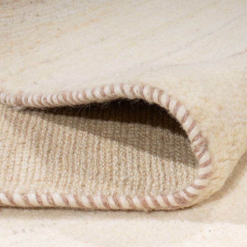 Dywan Gabbeh - perski - 248 x 187 cm - naturalna biel