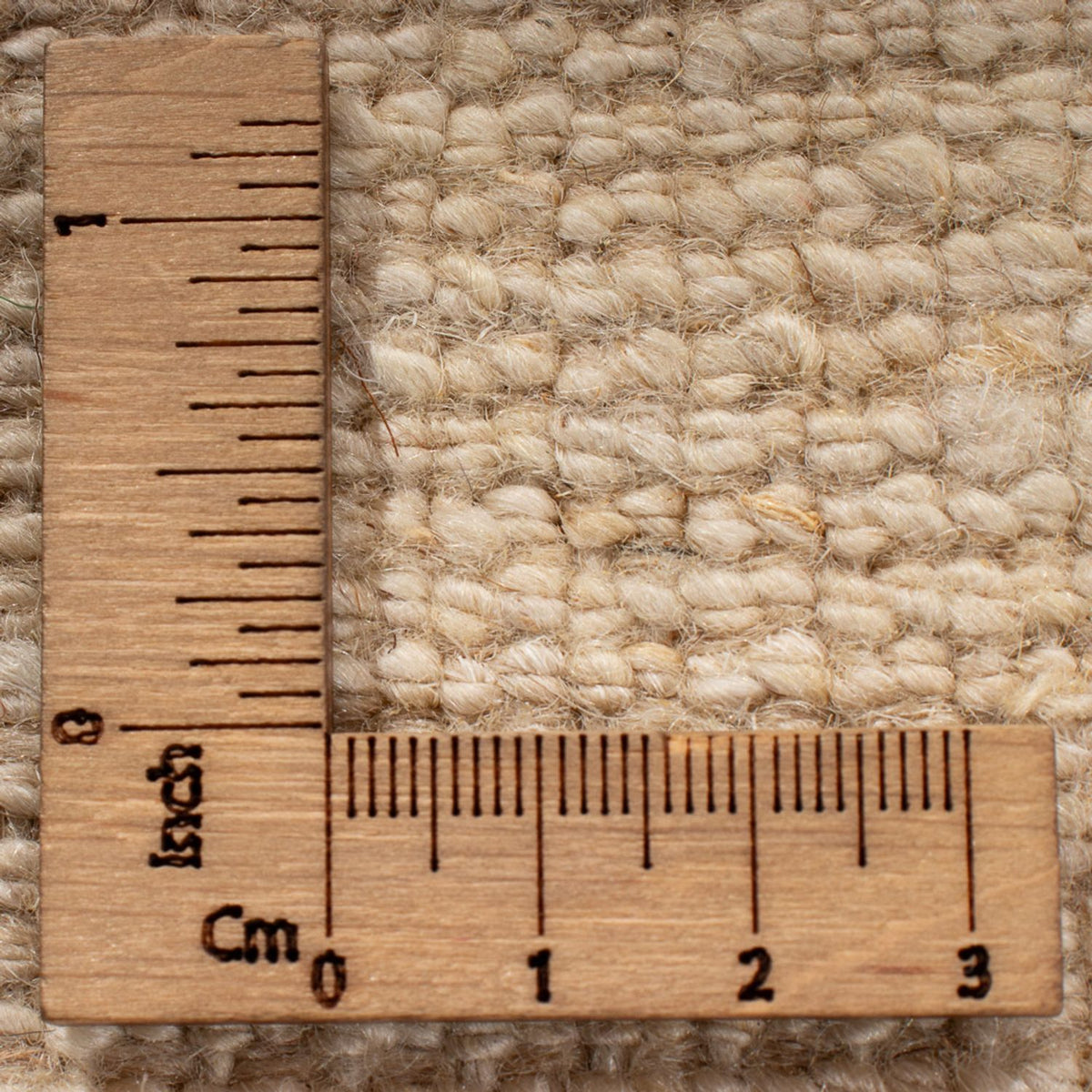 Dywan Gabbeh - perski - 247 x 178 cm - naturalna biel