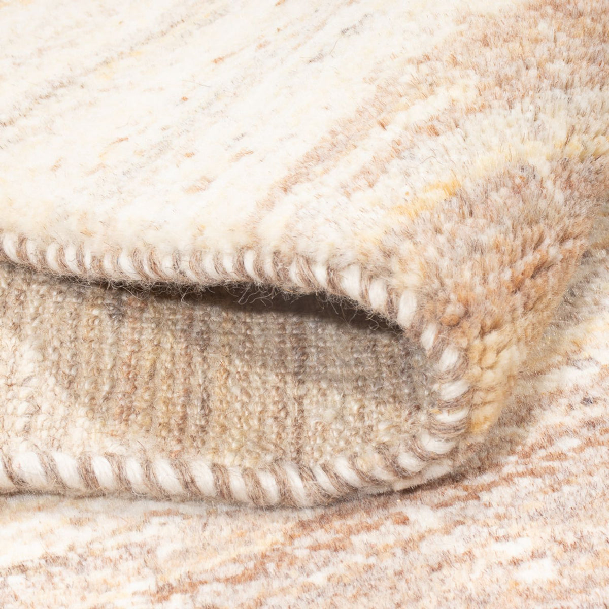 Biegacz Dywan Gabbeh - perski - 340 x 78 cm - natura