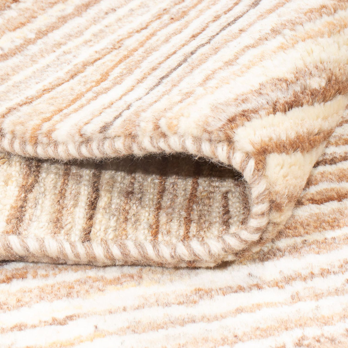 Dywan Gabbeh - perski - 147 x 103 cm - ciemny beż