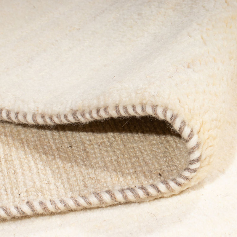 Dywan Gabbeh - perski - 247 x 168 cm - naturalna biel