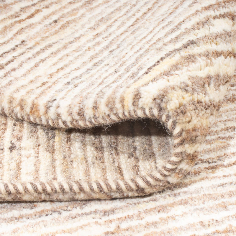 Dywan Gabbeh - perski - 194 x 151 cm - ciemny beż