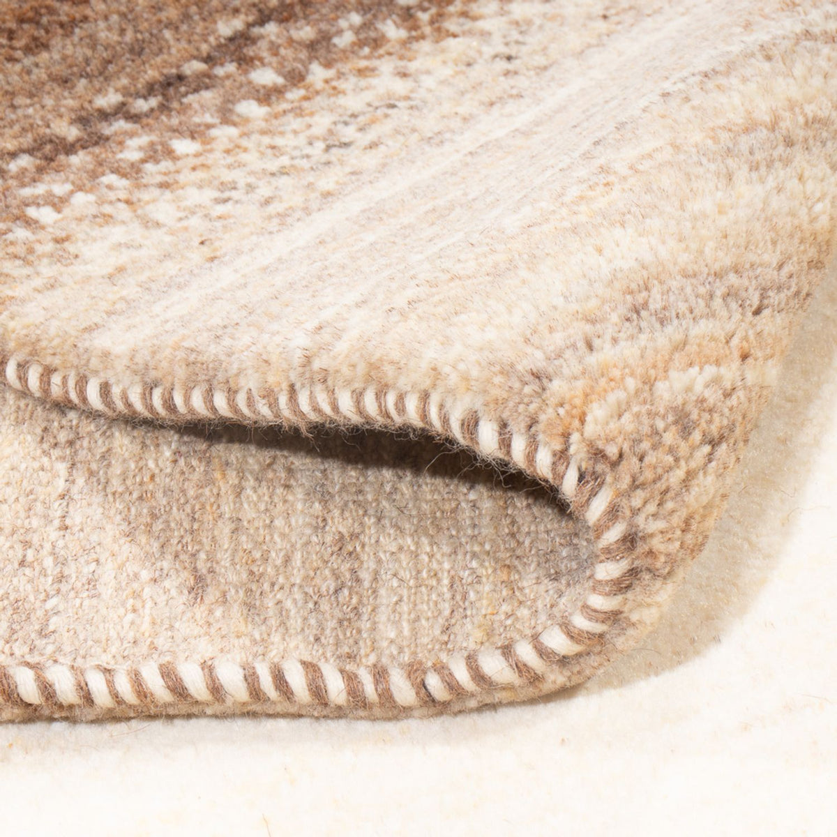 Biegacz Dywan Gabbeh - perski - 245 x 82 cm - natura