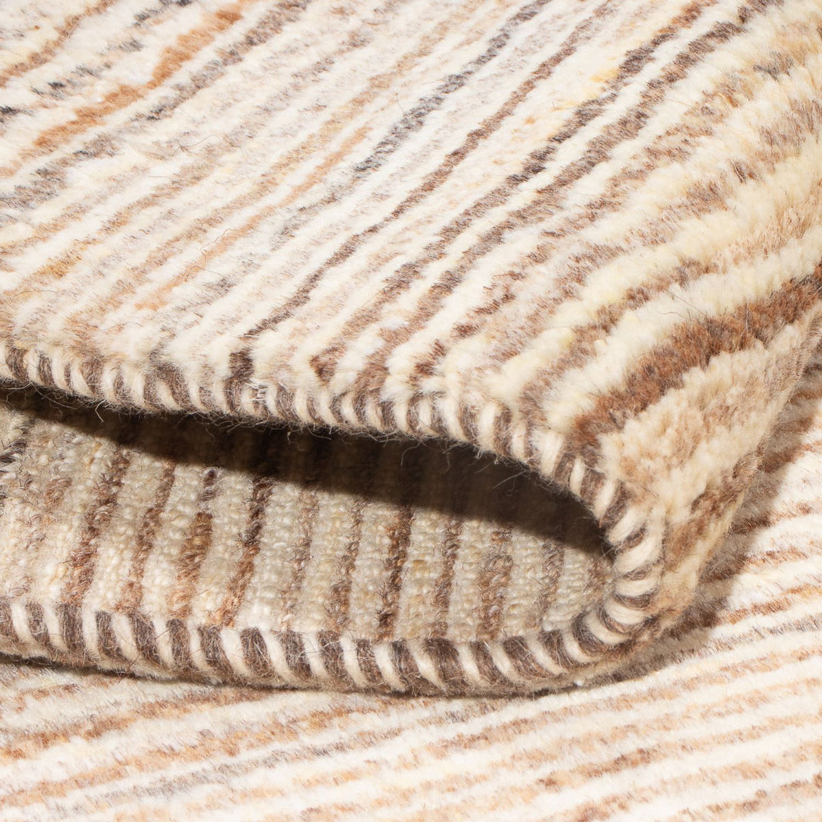 Dywan Gabbeh - perski - 92 x 60 cm - ciemny beż