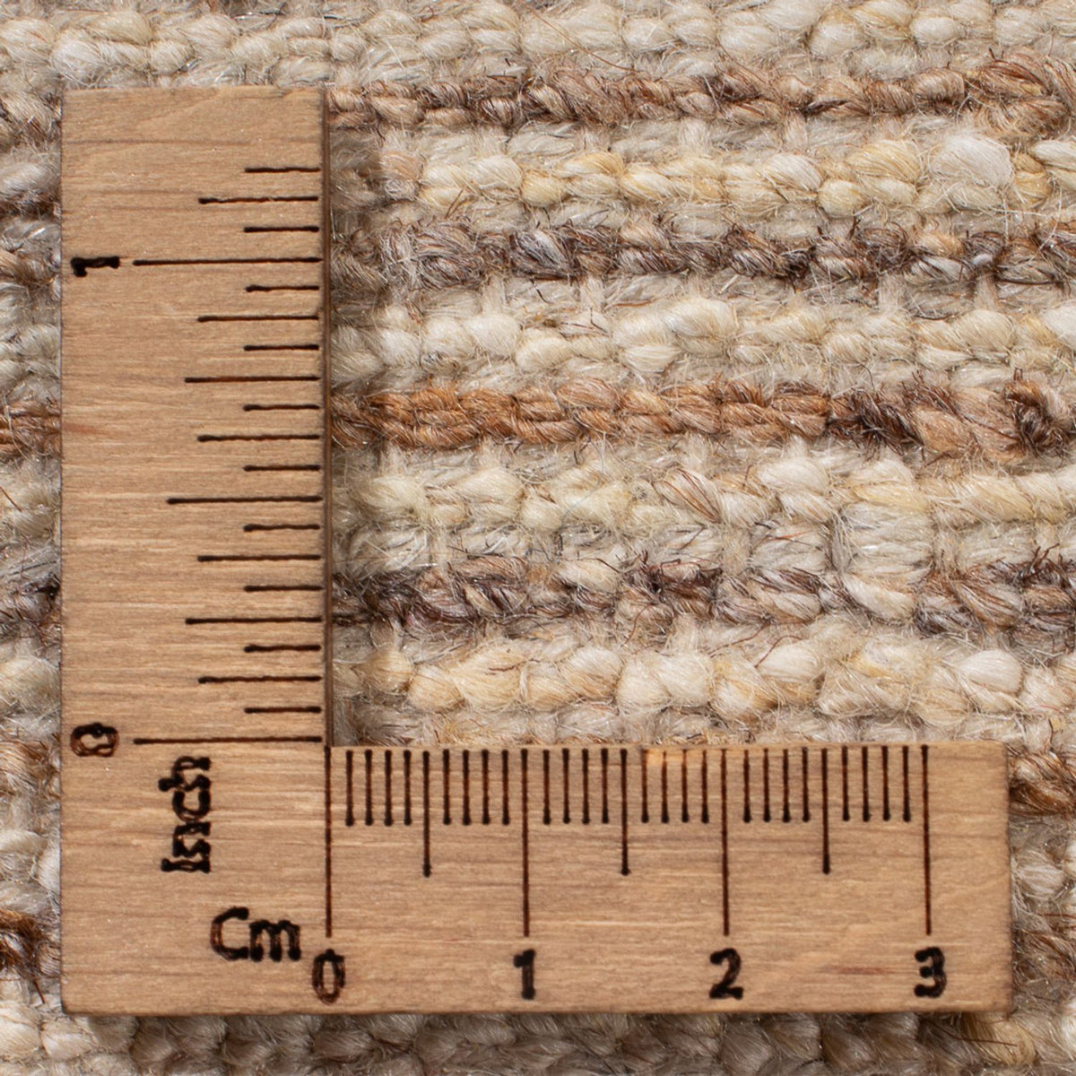 Dywan Gabbeh - perski - 90 x 61 cm - ciemny beż