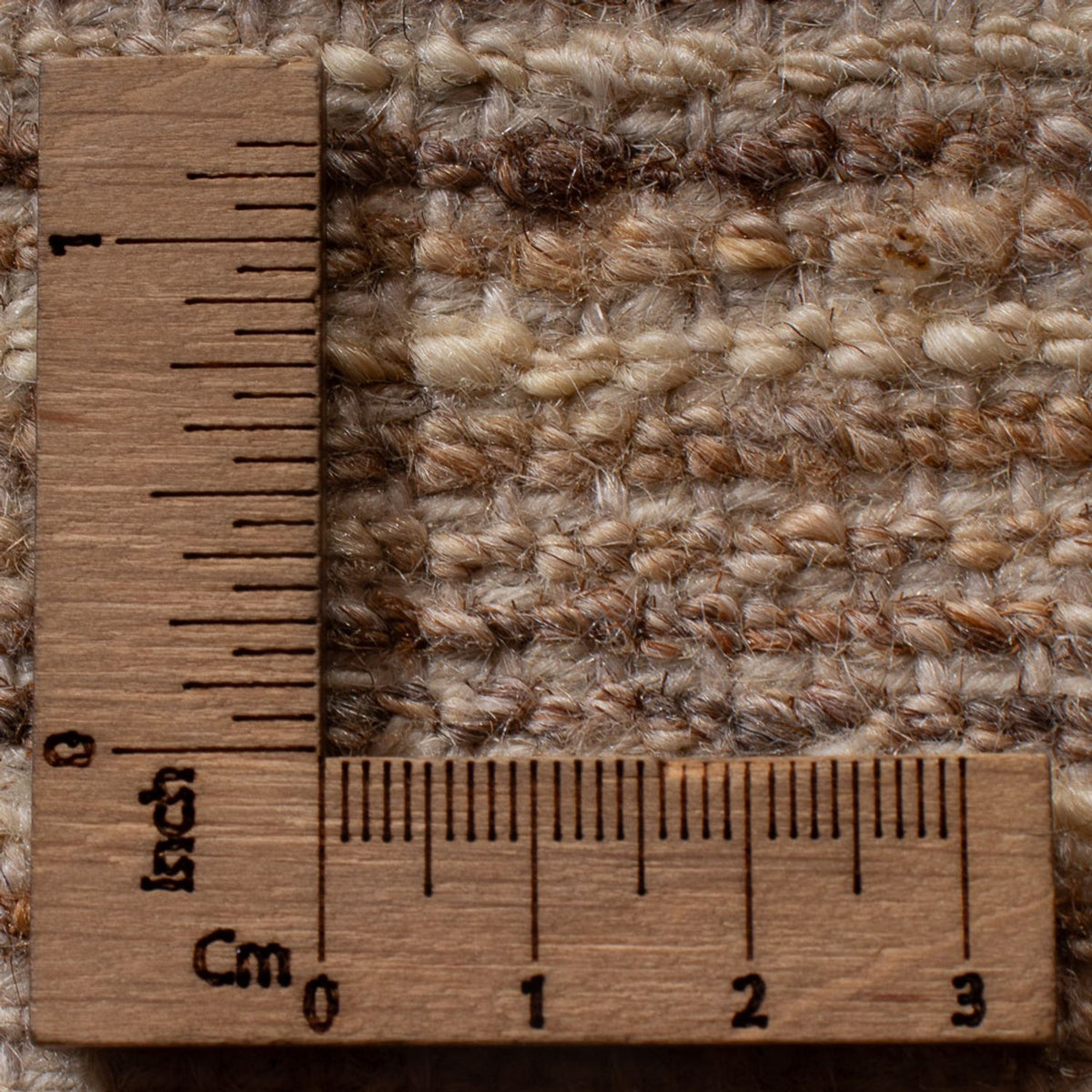 Dywan Gabbeh - perski - 95 x 57 cm - ciemny beż