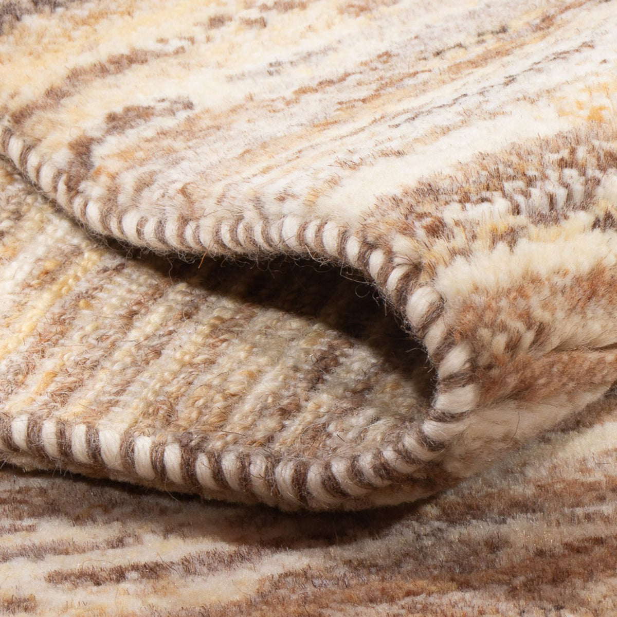 Dywan Gabbeh - perski - 95 x 62 cm - ciemny beż