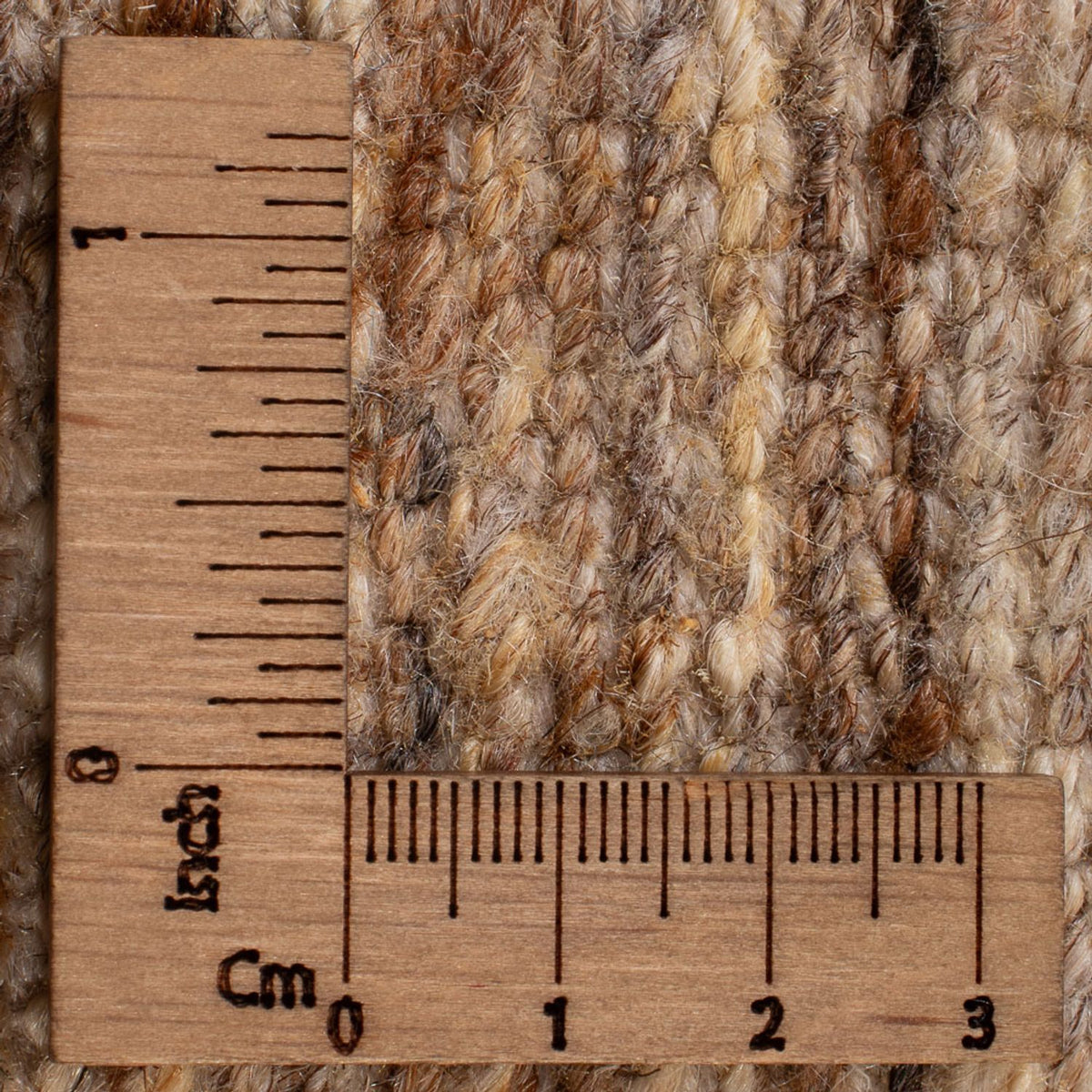 Dywan Gabbeh - perski - 90 x 58 cm - ciemny beż