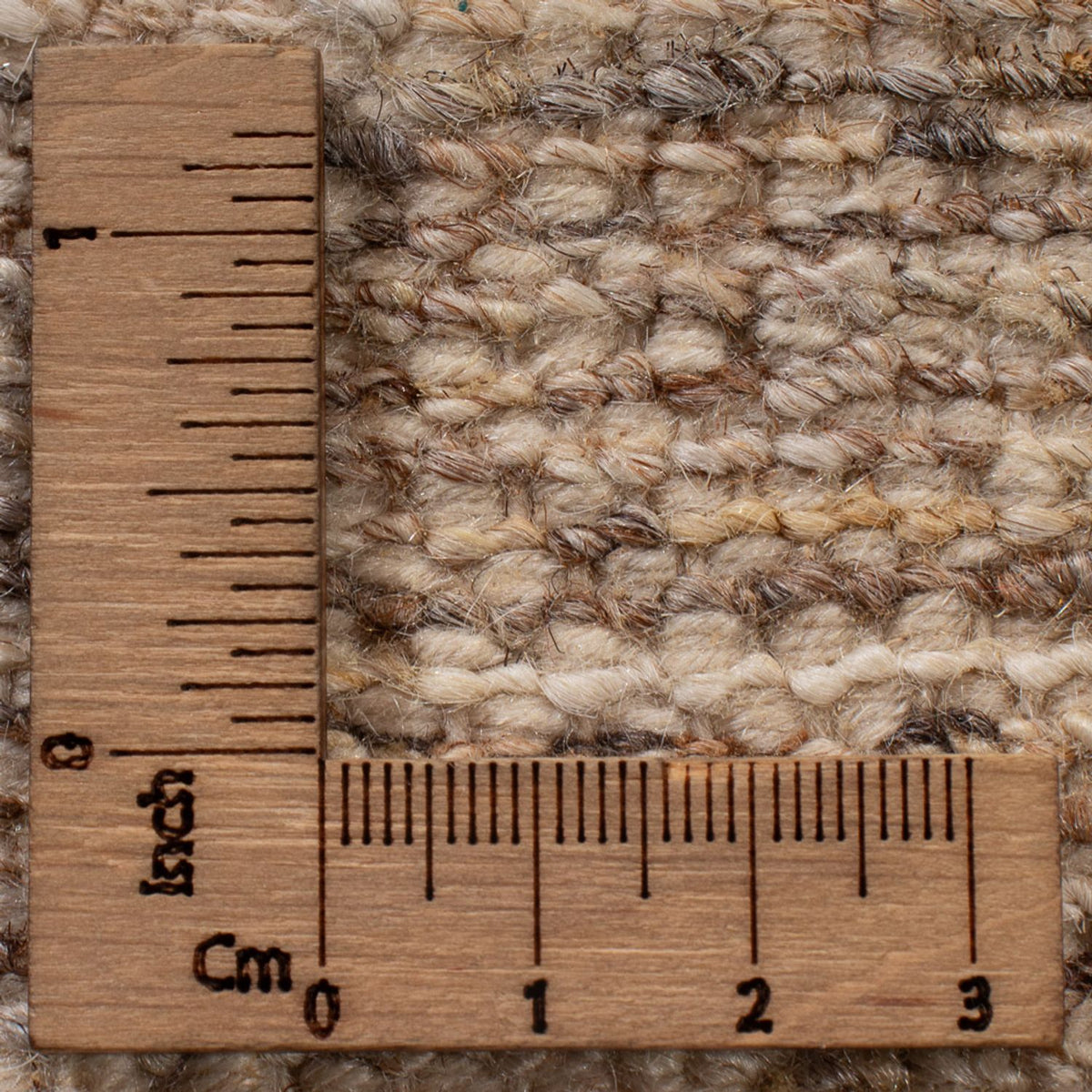 Dywan Gabbeh - perski - 89 x 60 cm - ciemny beż