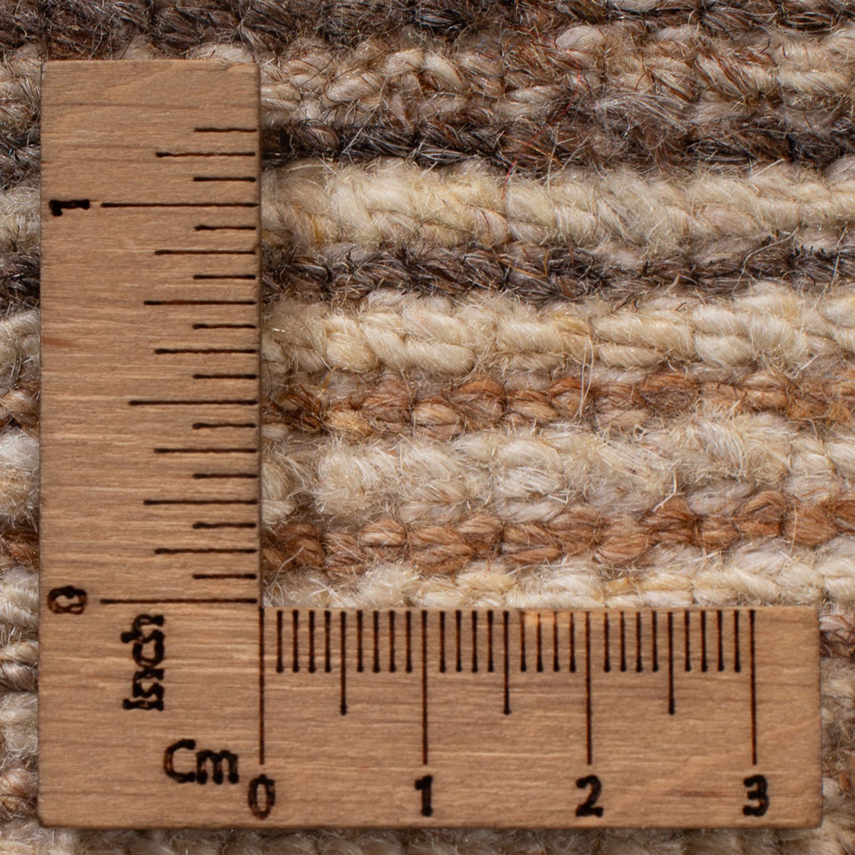 Dywan Gabbeh - perski - 91 x 60 cm - ciemny beż