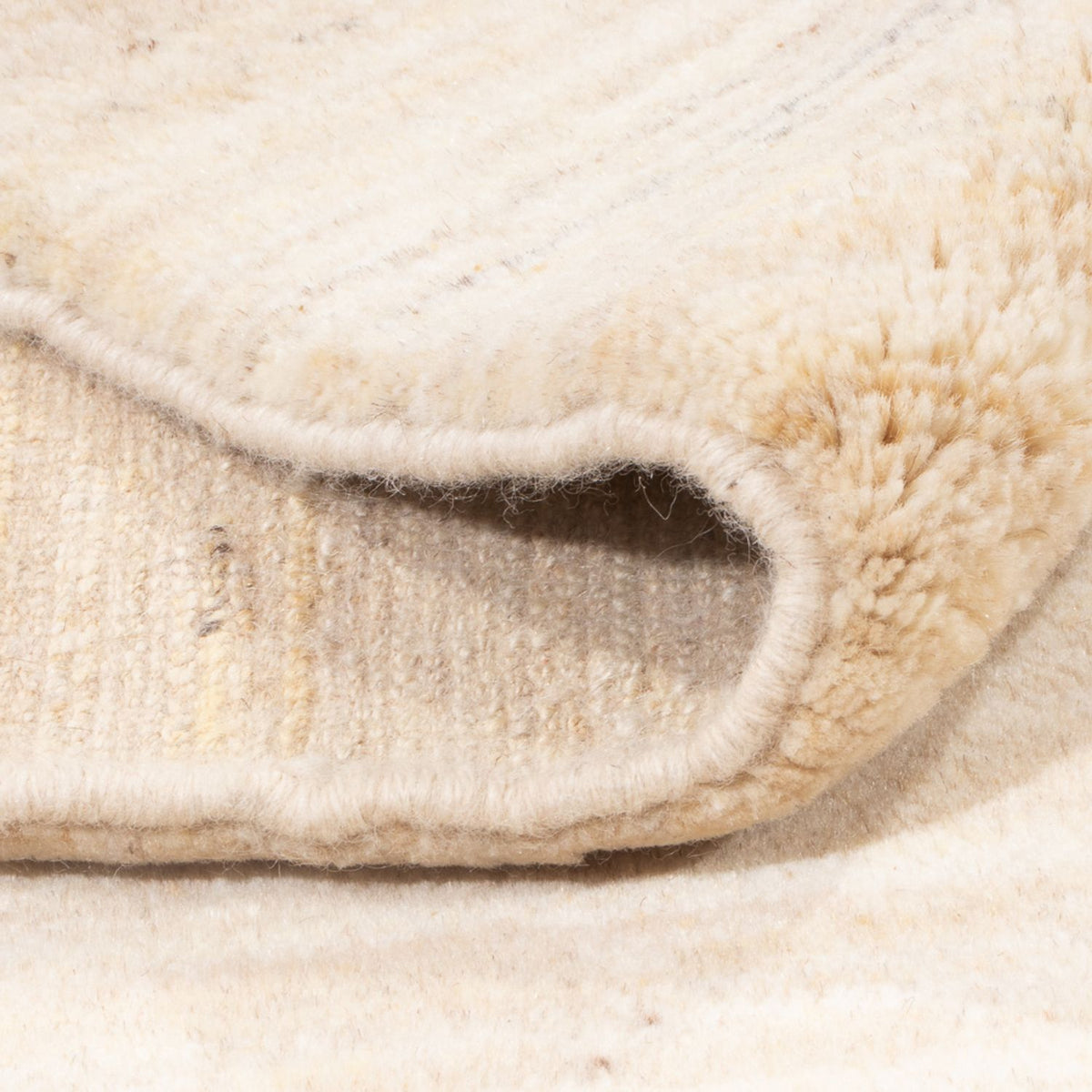 Dywan Gabbeh - perski - 183 x 151 cm - jasny beż