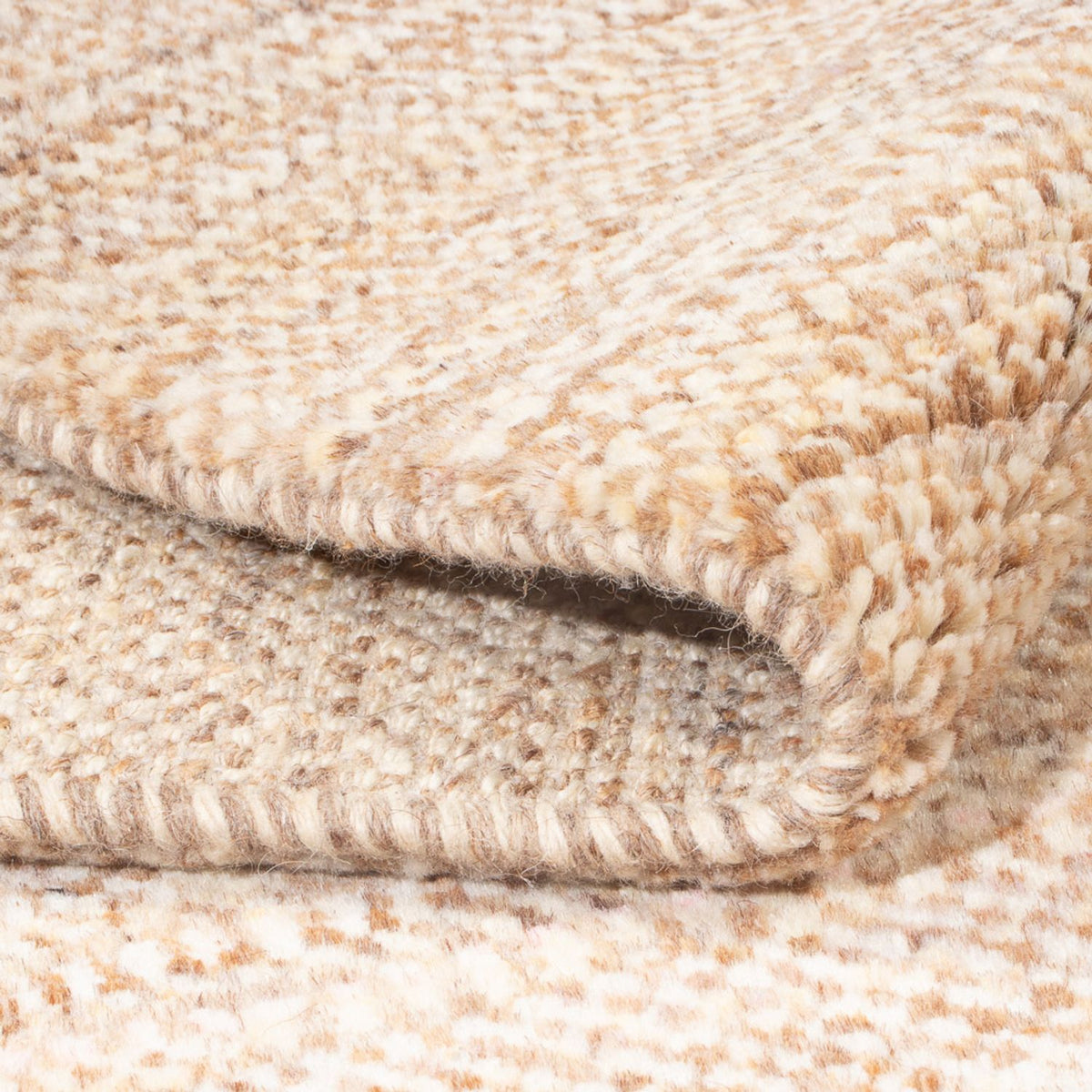 Dywan Gabbeh - perski - 135 x 97 cm - ciemny beż