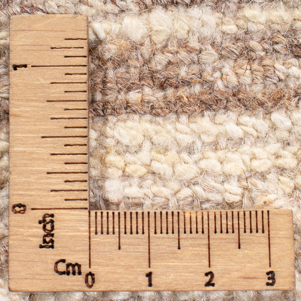 Dywan Gabbeh - perski - 130 x 101 cm - jasny beż