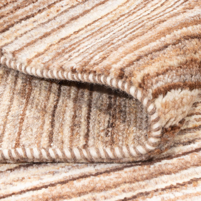 Dywan Gabbeh - perski - 146 x 106 cm - ciemny beż