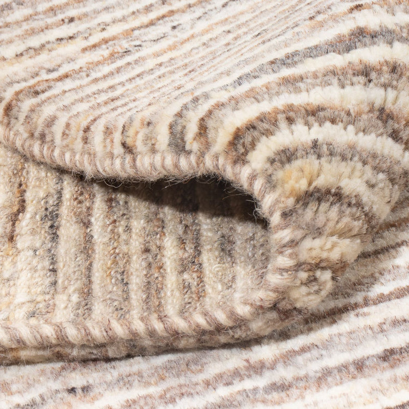 Dywan Gabbeh - perski kwadratowy  - 216 x 207 cm - ciemny beż