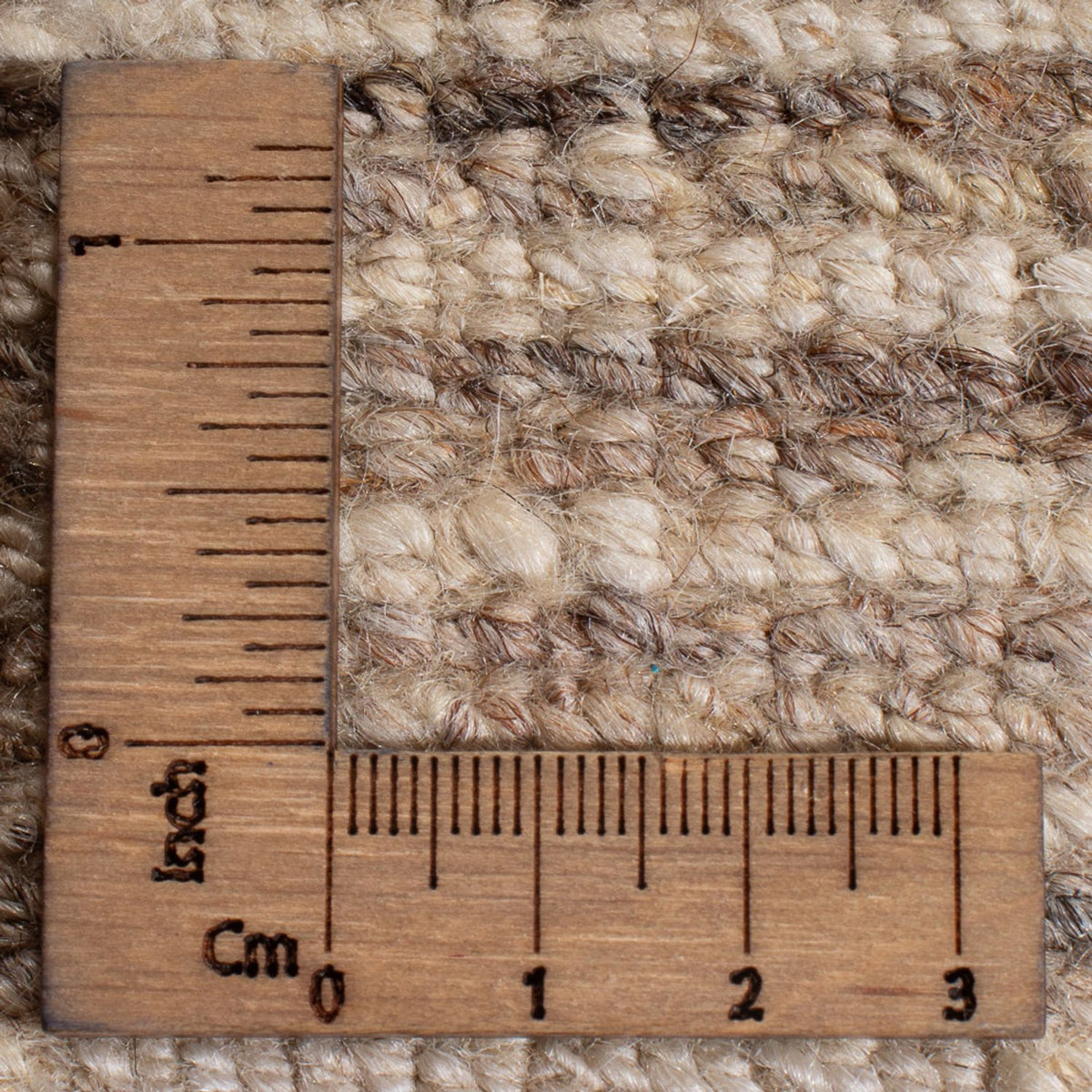 Dywan Gabbeh - perski kwadratowy  - 216 x 207 cm - ciemny beż