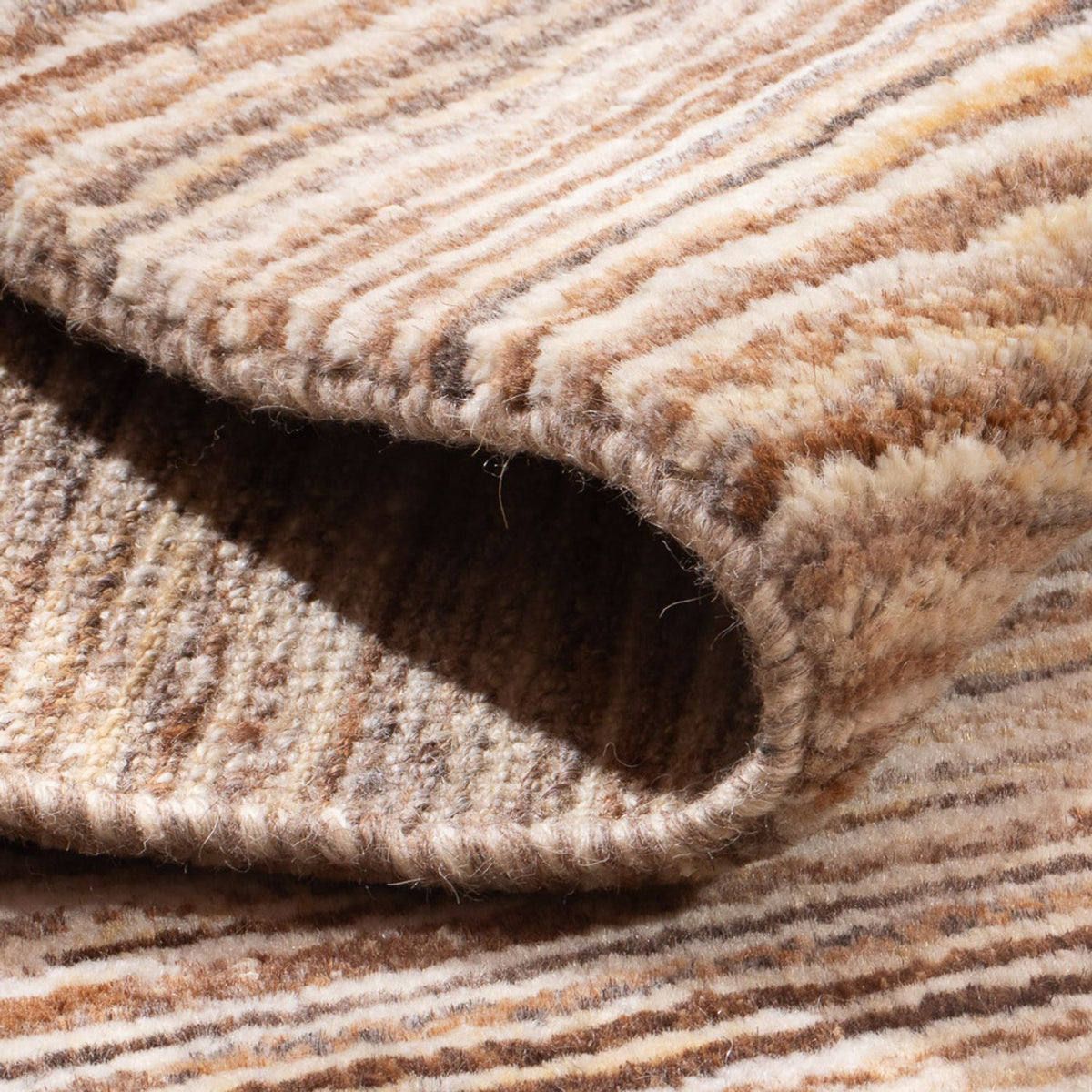 Dywan Gabbeh - perski - 94 x 60 cm - ciemny beż