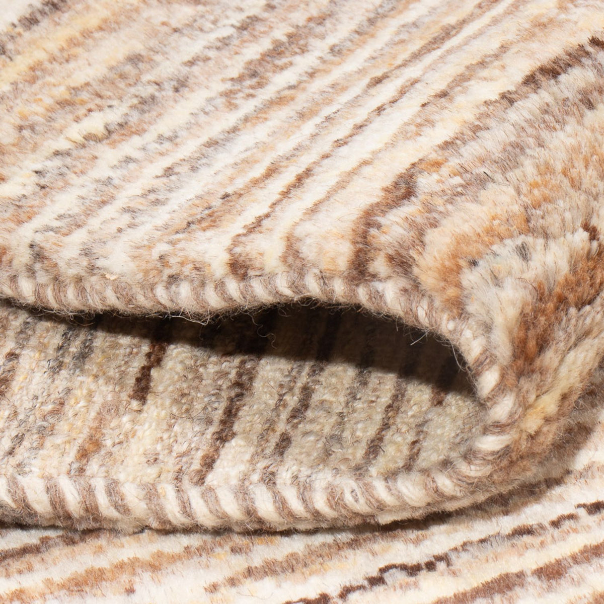 Dywan Gabbeh - perski - 96 x 59 cm - ciemny beż