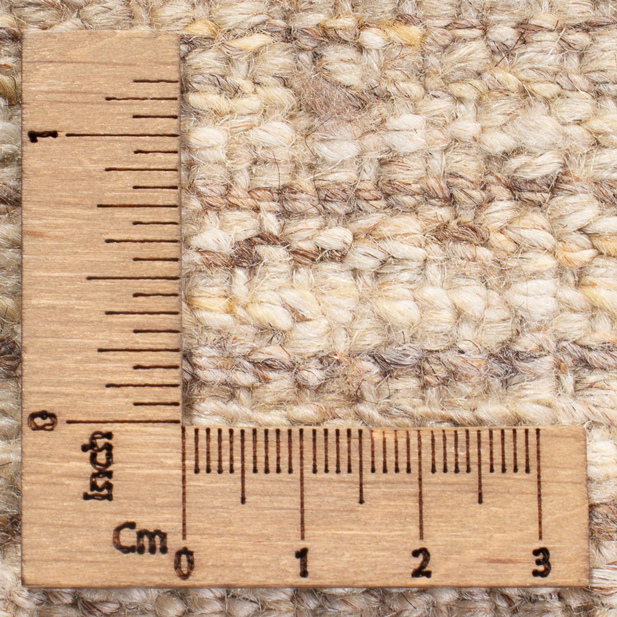 Dywan Gabbeh - perski - 143 x 100 cm - ciemny beż