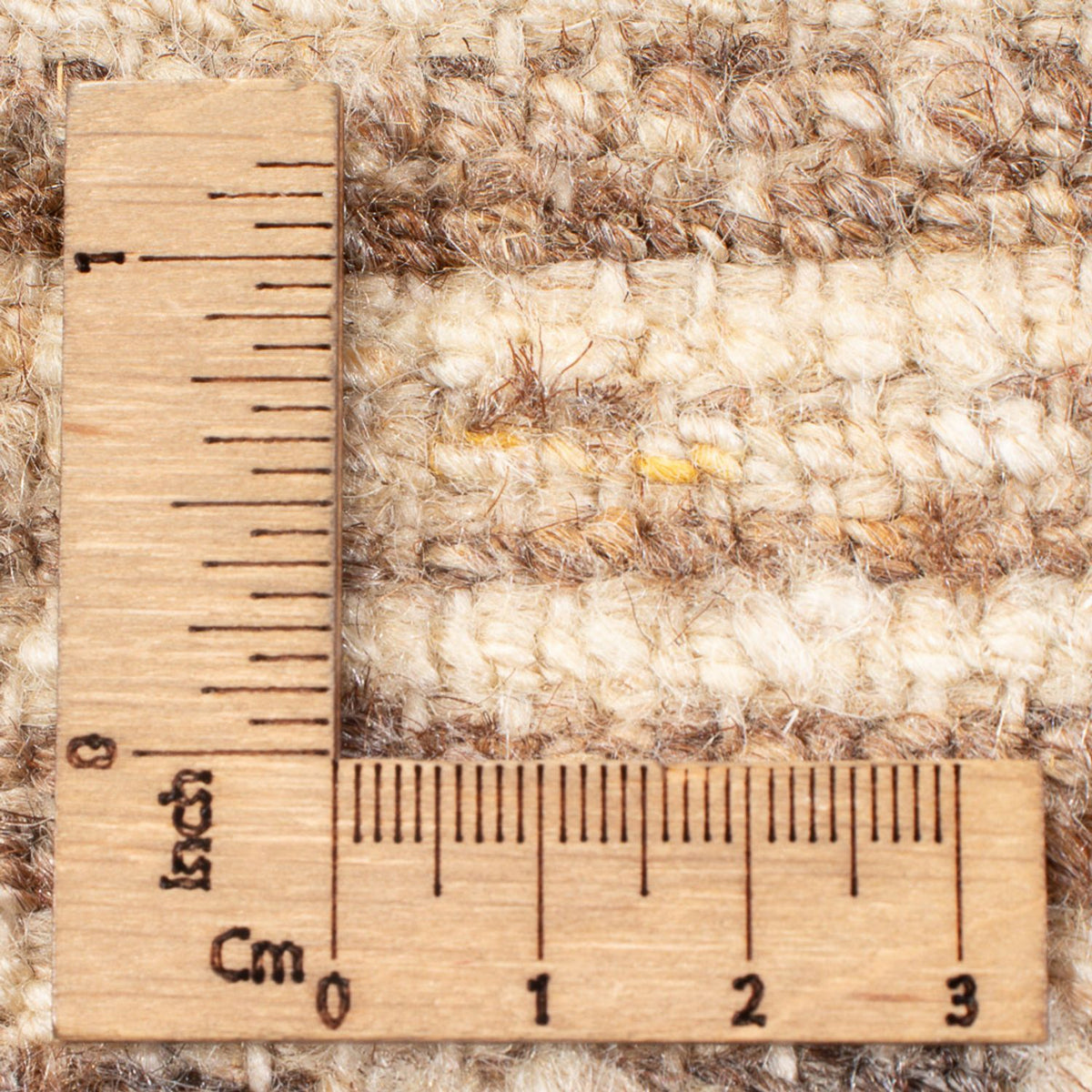 Dywan Gabbeh - perski - 145 x 105 cm - ciemny beż