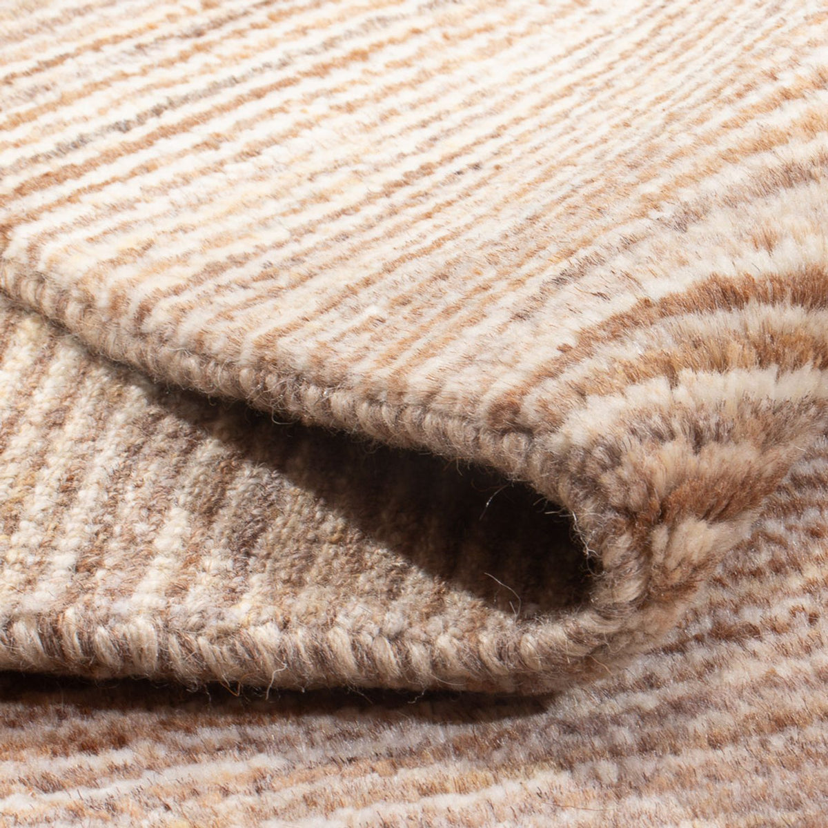 Dywan Gabbeh - perski - 146 x 94 cm - ciemny beż