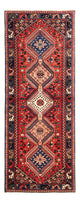 Biegacz Dywan Gabbeh - perski - 208 x 78 cm - czerwony