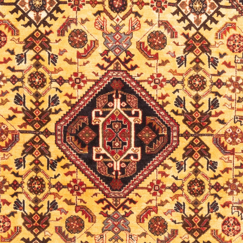 Perski dywan - Nomadyczny - 150 x 110 cm - żółty