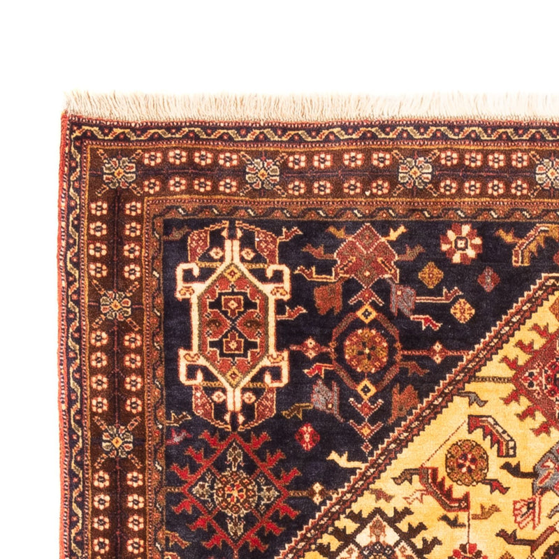 Perski dywan - Nomadyczny - 150 x 110 cm - żółty