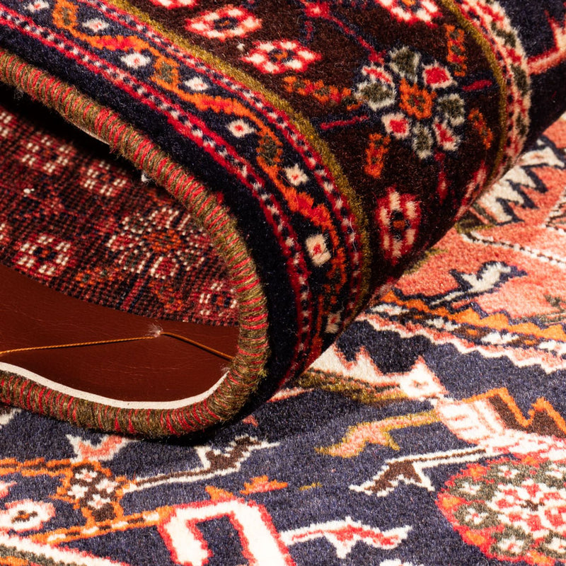 Perski dywan - Nomadyczny - 150 x 115 cm - czerwony