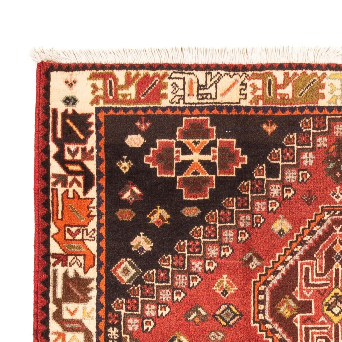 Perski dywan - Nomadyczny - 170 x 112 cm - czerwony