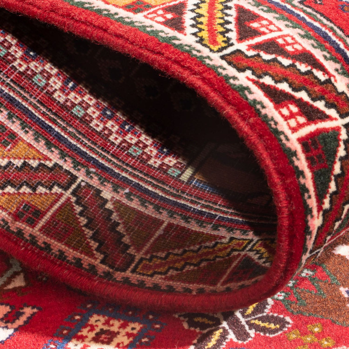 Perski dywan - Nomadyczny - 150 x 75 cm - czerwony