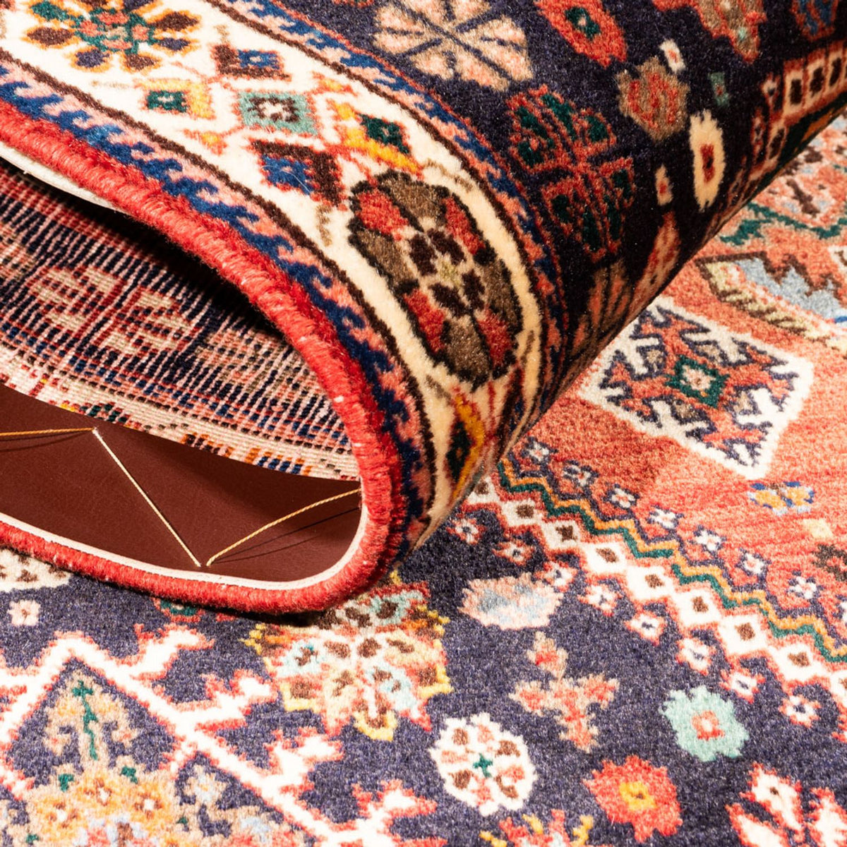 Perski dywan - Nomadyczny - 154 x 112 cm - czerwony