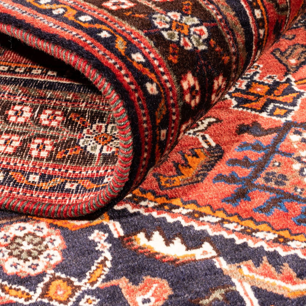 Perski dywan - Nomadyczny - 158 x 110 cm - czerwony