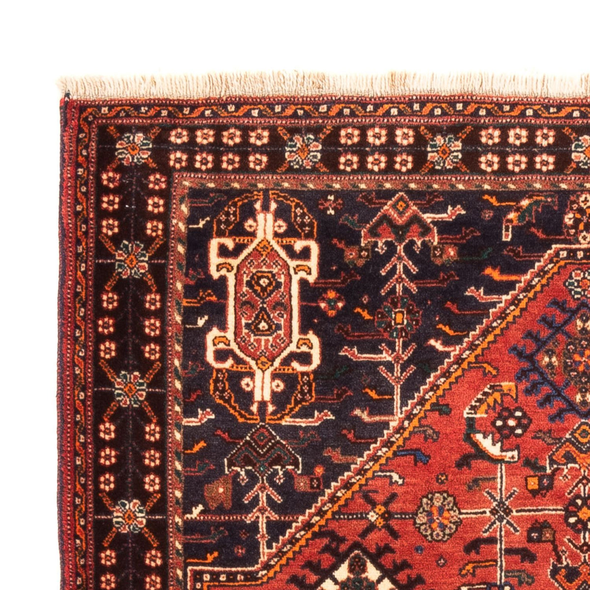 Perski dywan - Nomadyczny - 140 x 108 cm - czerwony